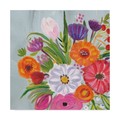 Trademark Fine Art Farida Zaman 'Vintage Floral Iv Flipped' Canvas Art, 35x35 WAP06564-C3535GG